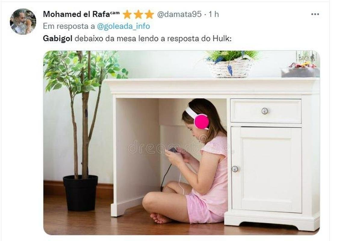 Torcedores de Atltico e Flamengo fizeram memes do conflito entre os atacantes Hulk e Gabigol