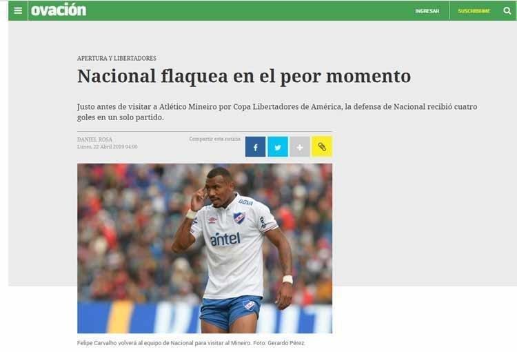 Veja destaques da imprensa uruguaia na vspera de Atltico x Nacional