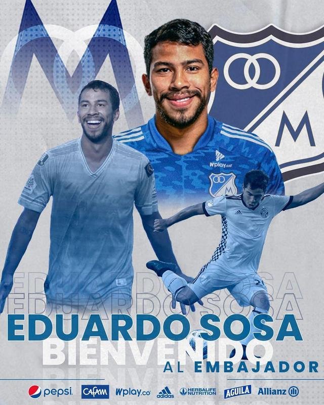 Eduardo Sosa, meia (Millonarios-COL)