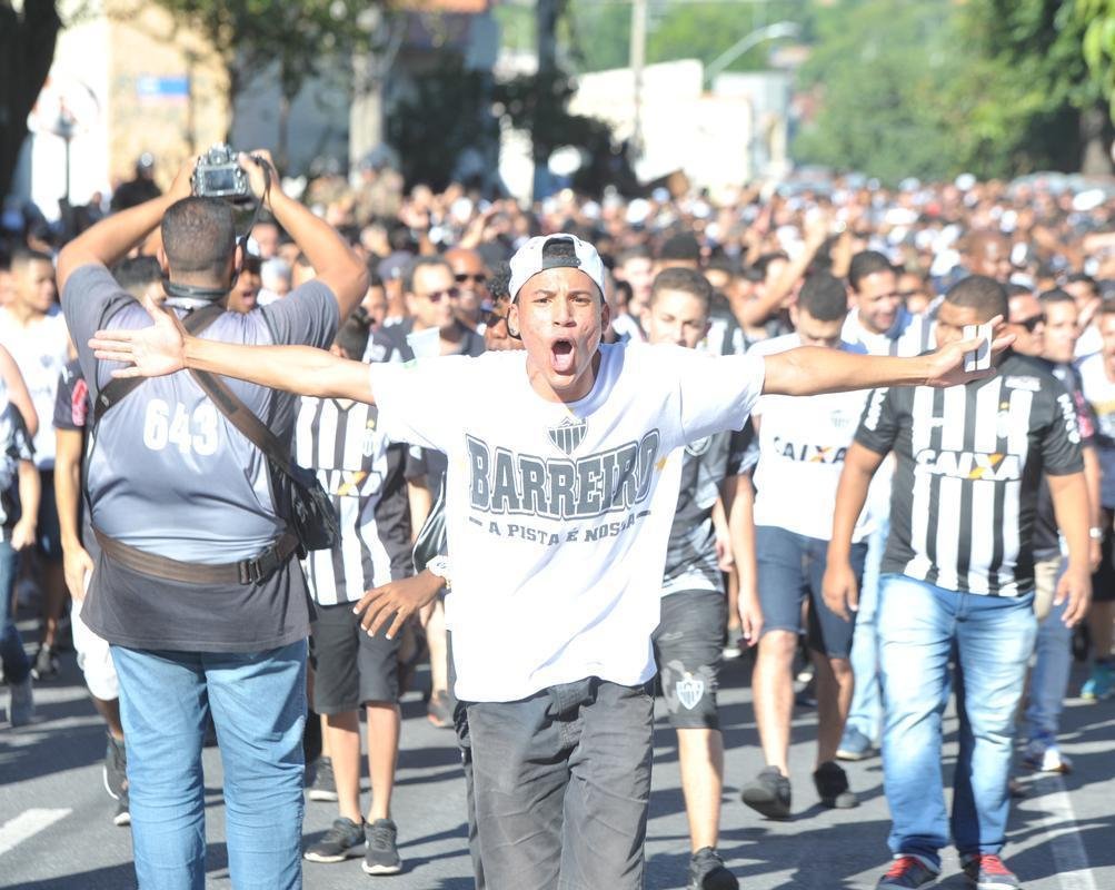 Torcida do Atltico na deciso do Campeonato Mineiro, no Independncia