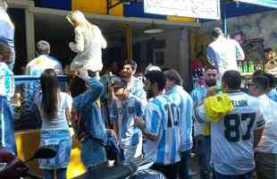 Argentinos torcendo em Belo Horizonte