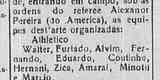 O 'Diário de Minas' segue o texto de 19 de abril com a ficha técnica do jogo, que começou às 14h06. Na sequência, o texto descreve o primeiro 'ponto' da história dos clássicos. Attílio balançou as redes do Athletico logo aos 2 minutos.