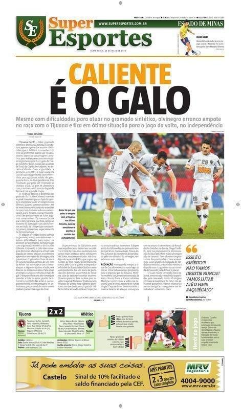 Tijuana-MEX 2 x 2 Atltico, ida das quartas de final, (23/05), Estdio Caliente