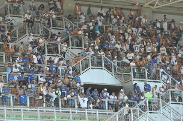 Torcida do Cruzeiro na final do Mineiro, no Independncia, diante do Atltico