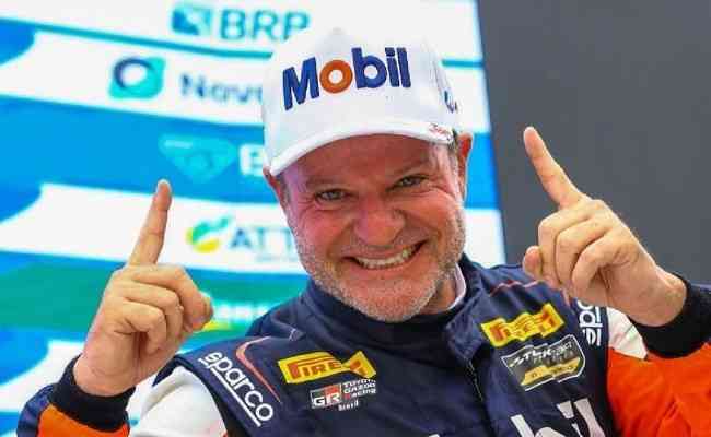 Rubens Barrichello  o terceiro colocado na tabela da Stock Car