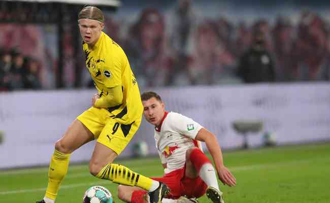 Haaland  trunfo do Borussia para derrotar o Leipzig em Dortmund