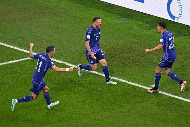 Alexis Mac Allister marcou o primeiro gol da Argentina sobre a Polnia no Estdio 974, em duelo pelo Grupo C da Copa do Mundo