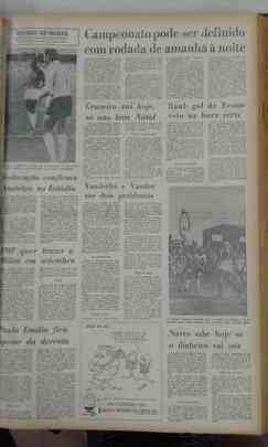 Em 1969, o jornal Estado de Minas destacou páginas para noticiar o grande marco alcançado pelo então goleiro Raul Plassmann