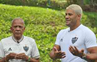 Encontro dos campees brasileiros pelo Atletico, Dad Maravilha e Hulk, na Cidade do Galo. 