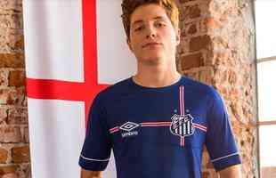 Camisa do Santos homenageia a seleo da Inglaterra, de acordo com o Projeto Nations, da Umbro