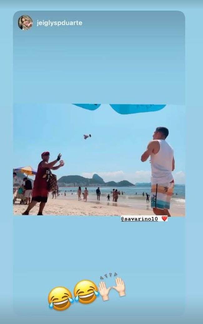 Savarino foi curtir o Rio com a famlia 