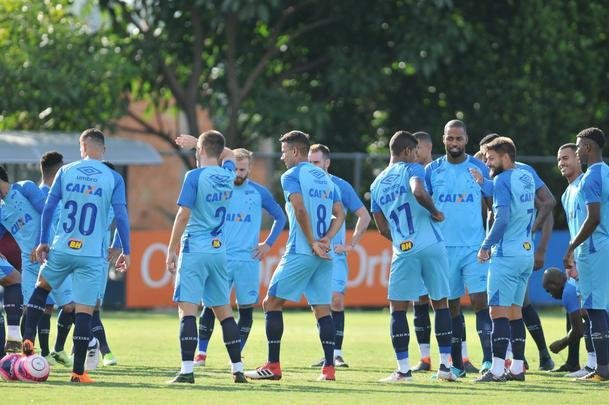 Fotos do ltimo treino do Cruzeiro antes do jogo diante do Tupi, pela semifinal do Campeonato Mineiro