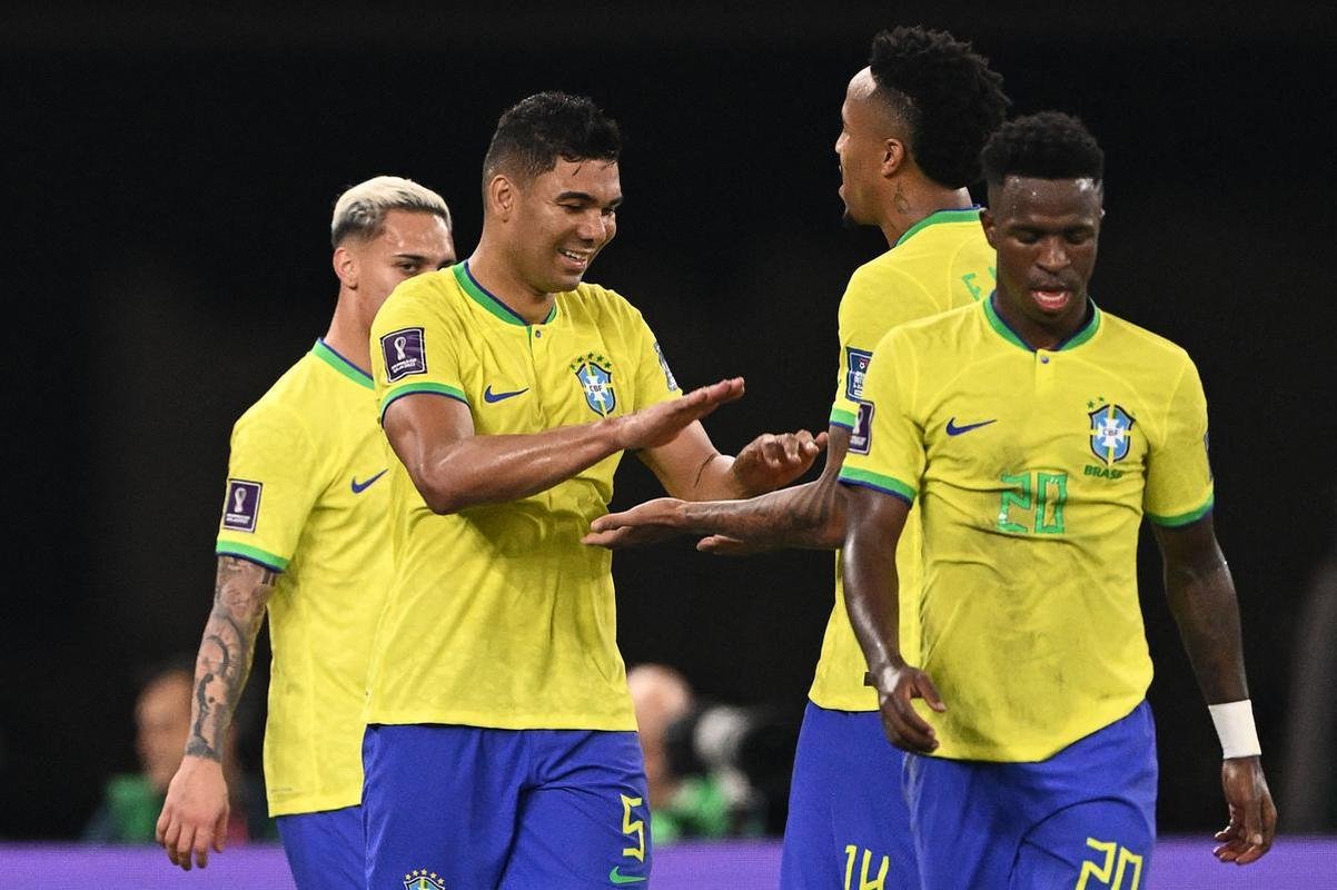 Duelo entre Brasil e Sua, pela 2 rodada do Grupo G da Copa do Mundo, acontece no Estdio 974, em Doha, no Catar