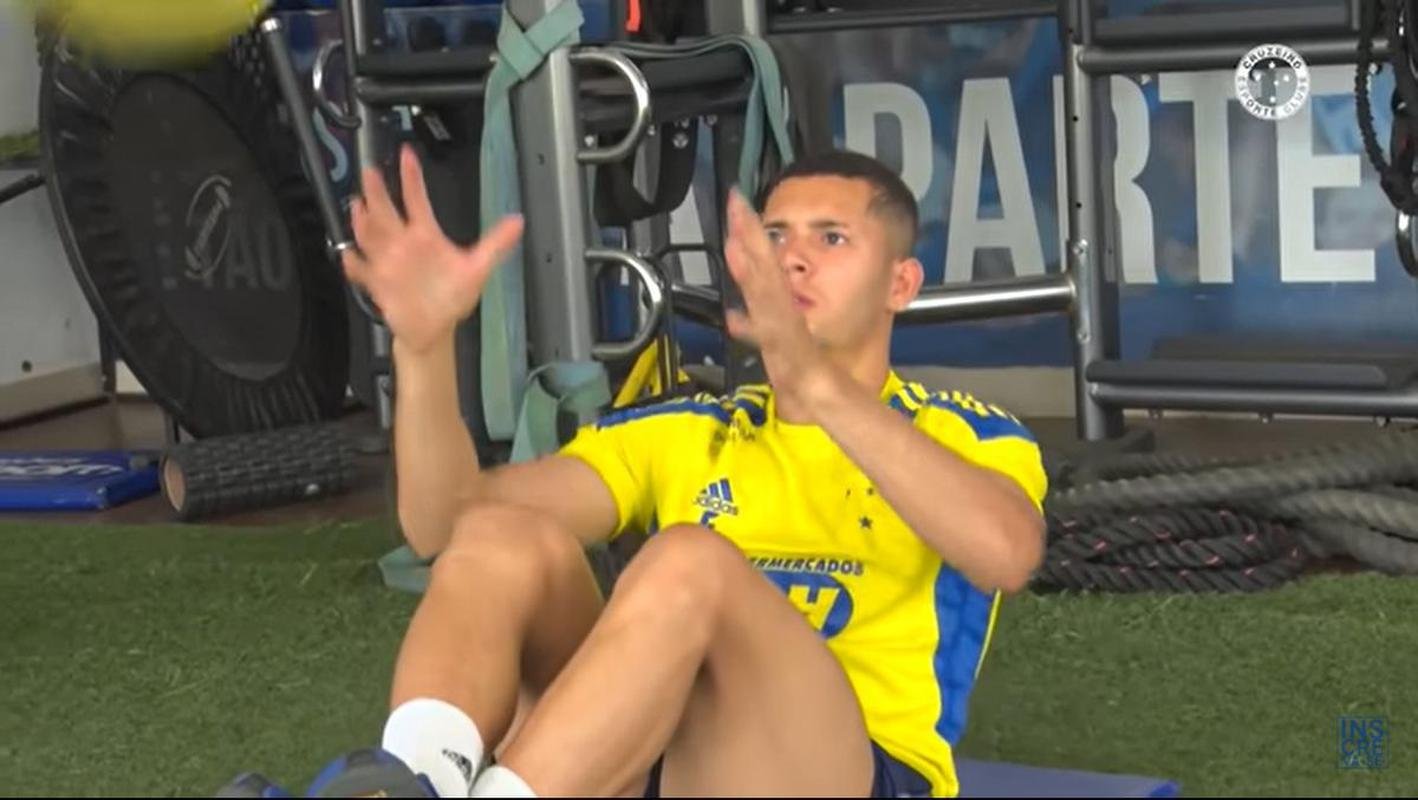 Imagens do treino do Cruzeiro deste domingo
