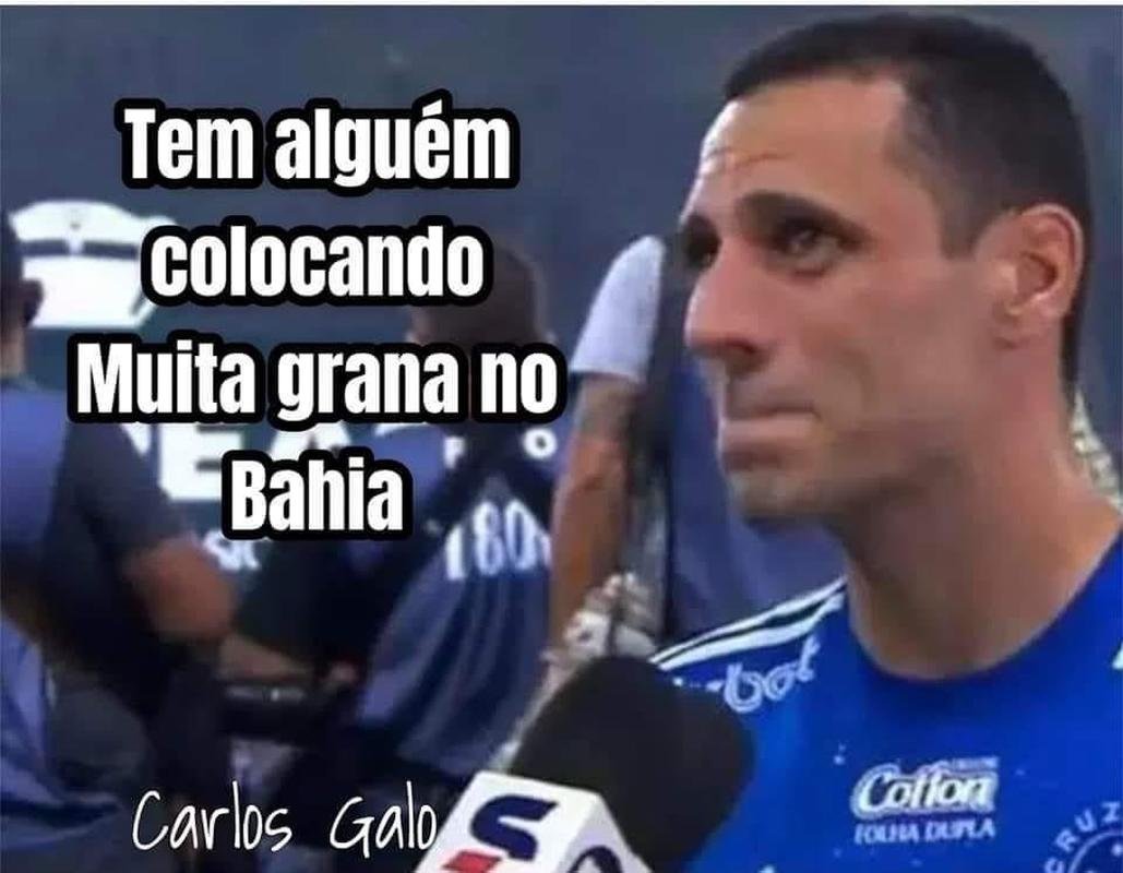 Derrota do Cruzeiro para o Bahia, por 2 a 0, na abertura da Srie B, gerou muitos memes nas redes sociais. Vitor Jacar marcou os dois gols do Tricolor