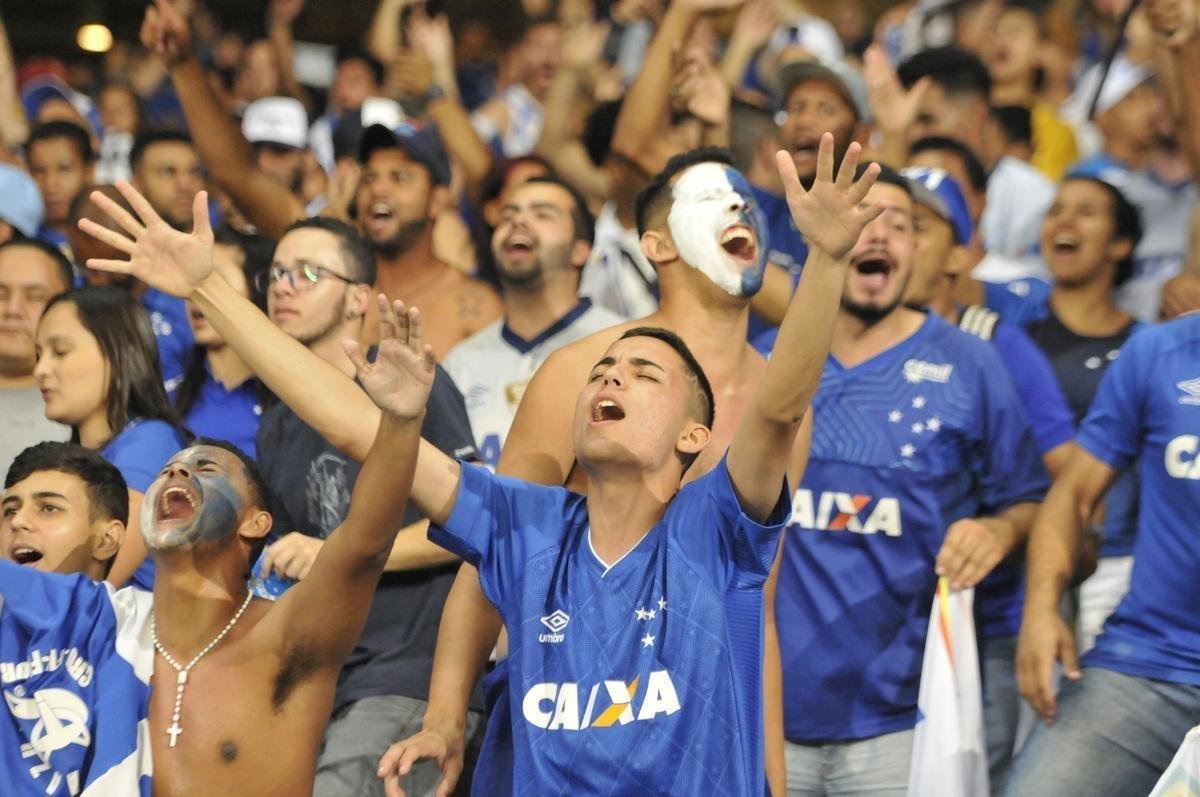 Torcida do Cruzeiro lotou o Mineiro na partida contra o Boca Juniors pela Libertadores