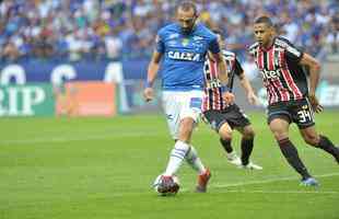 Fotos do jogo entre Cruzeiro e So Paulo