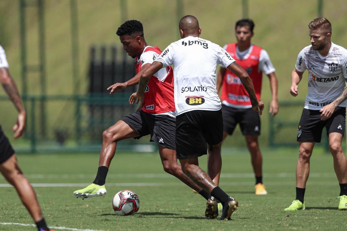Treino do Atltico em 15/3/2021, na Cidade do Galo