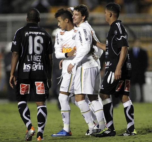 Quartas de final de 2011 - Santos venceu o Once Caldas, da Colômbia, por 1 a 0 fora de casa no primeiro jogo. Na segunda partida, empatou em casa por 1 a 1 e se classificou.