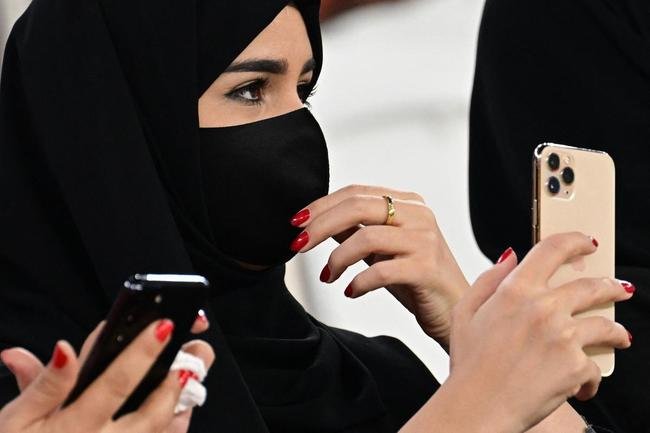 Torcedores de Marrocos e Canad na partida pelo Grupo F da Copa do Mundo 