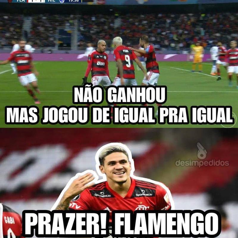 Torcedores brincaram com a eliminao do Flamengo para o Al-Hillal, pela semifinal do Mundial 