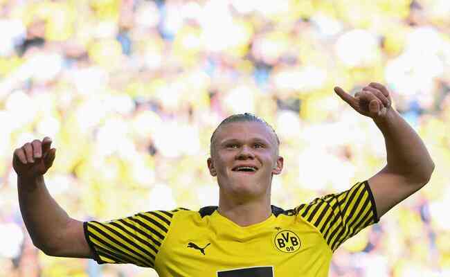 O noruegus Haaland, de 21 anos, chamou a ateno do futebol mundial com grandes atuaes pelo Borussia Dortmund