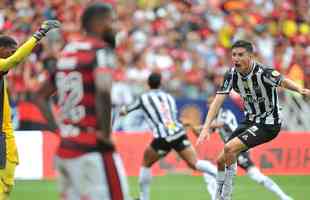 Fotos do empate por 2 a 2 entre Atlético e Flamengo na final da Supercopa do Brasil, na Arena Pantanal, em Cuiabá