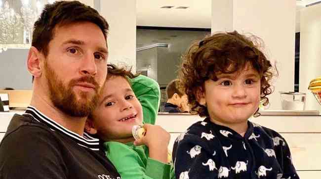 Messi aproveita quarentena ao lado dos filhos: craque da solidariedade