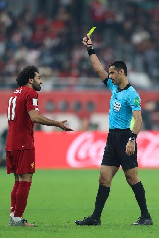 Fotos da reta final do tempo regulamentar, entre Liverpool e Flamengo, na deciso do Mundial