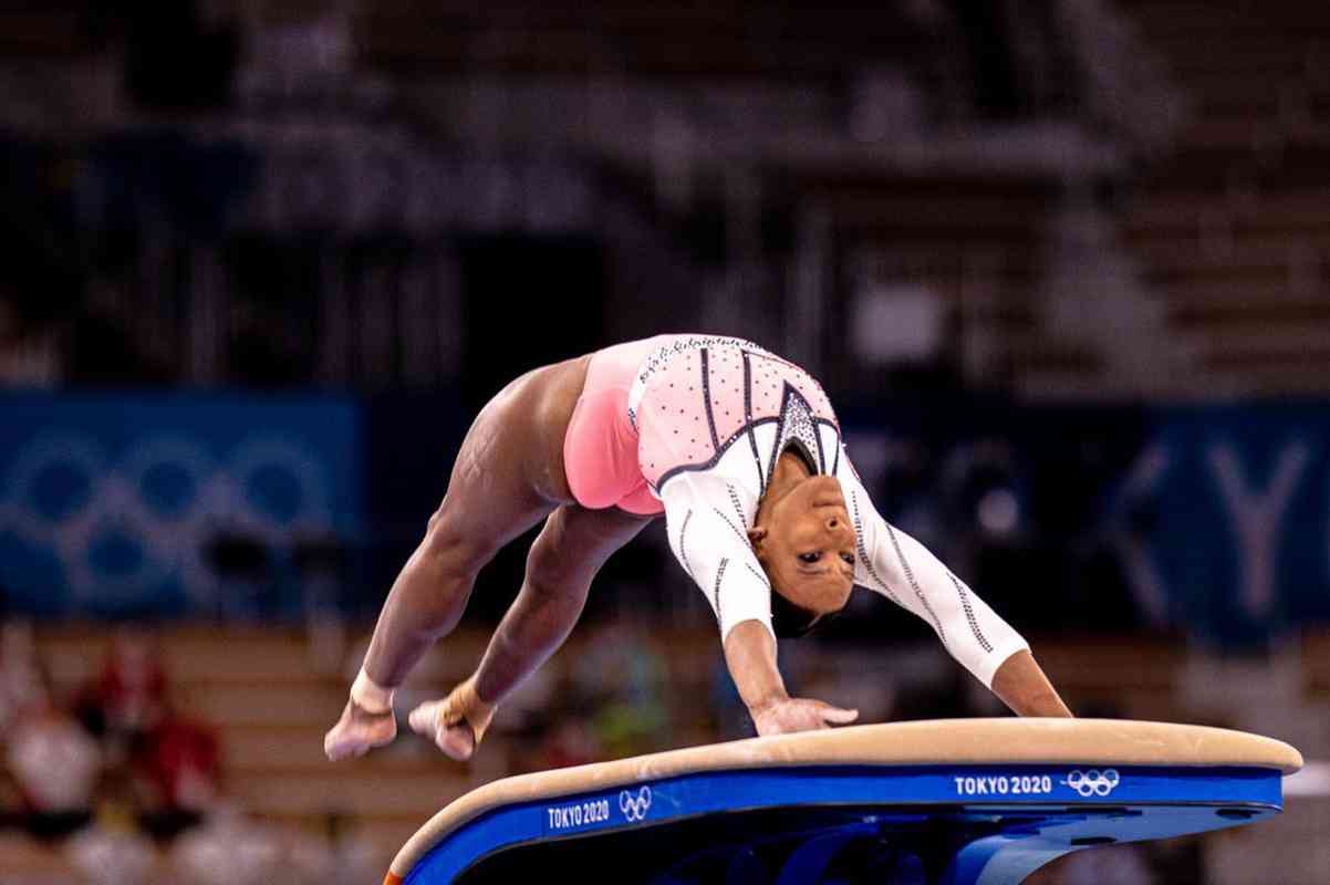 Rebeca Andrade conquistou a medalha de ouro ouro no salto