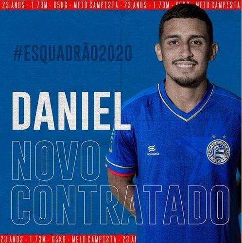 O Bahia anunciou a contratao do meia Daniel, que estava no Fluminense