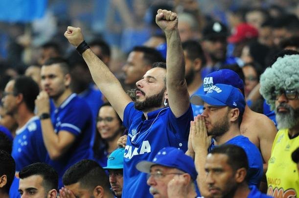 Torcida do Cruzeiro na partida contra o Fluminense, no Mineiro, pelo Campeonato Brasileiro