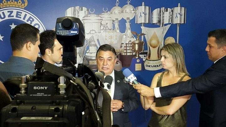 Novo presidente do Conselho Deliberativo do Cruzeiro, Zez Perrella concedeu entrevista