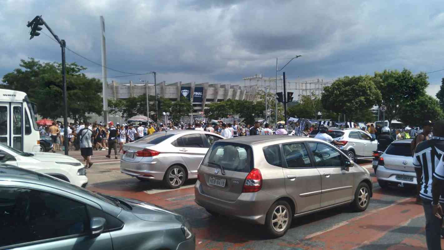 Chegada da torcida do Atlético ao Mineirão para a final do Campeonato Mineiro