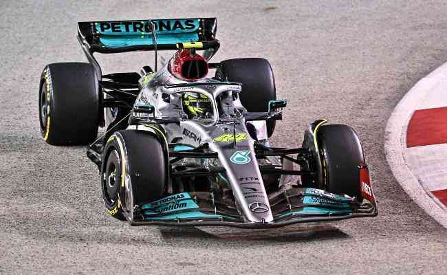  
O piloto da Mercedes liderou pela primeira vez na temporada um treino livre da Frmula 1
