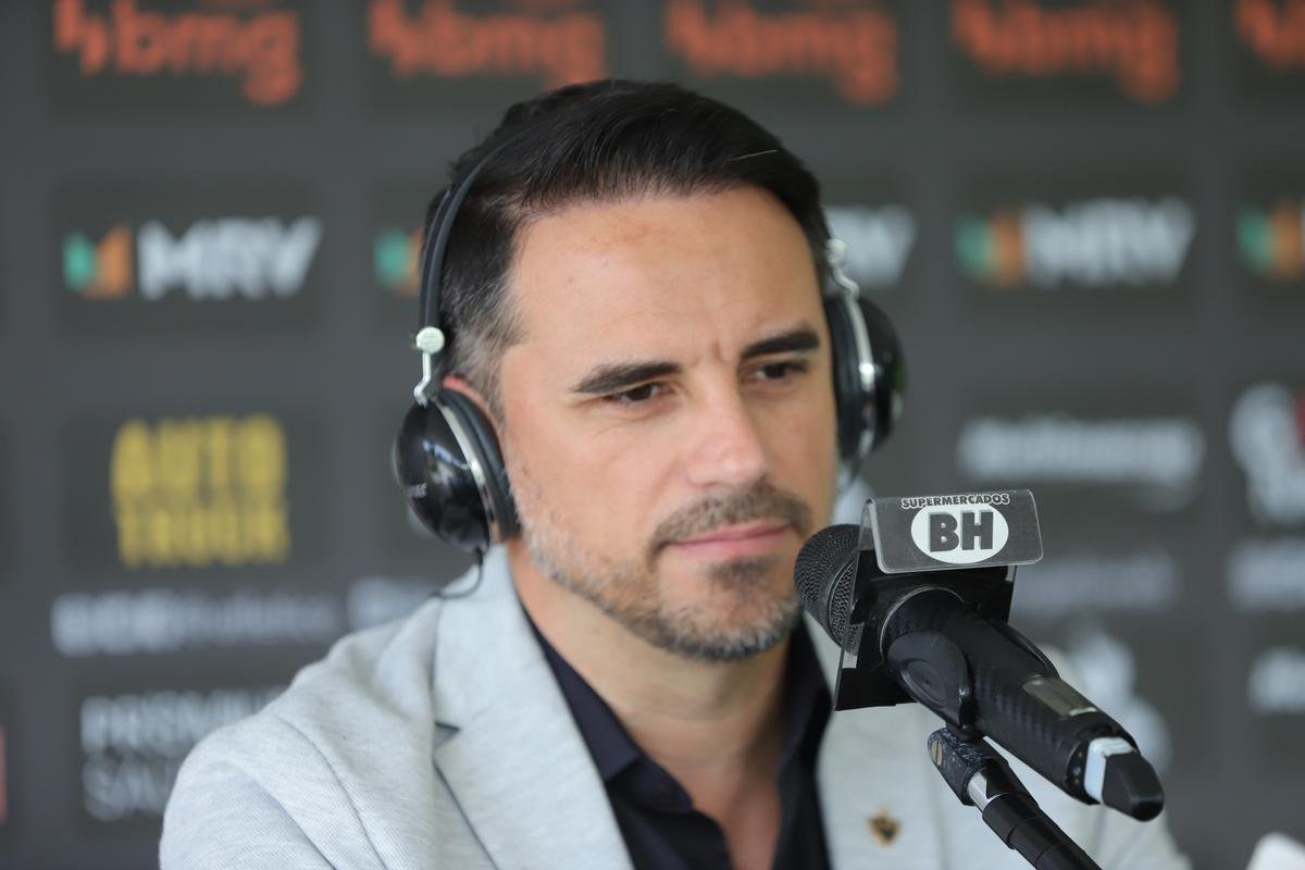 Atltico apresenta Rodrigo Caetano como novo diretor de futebol