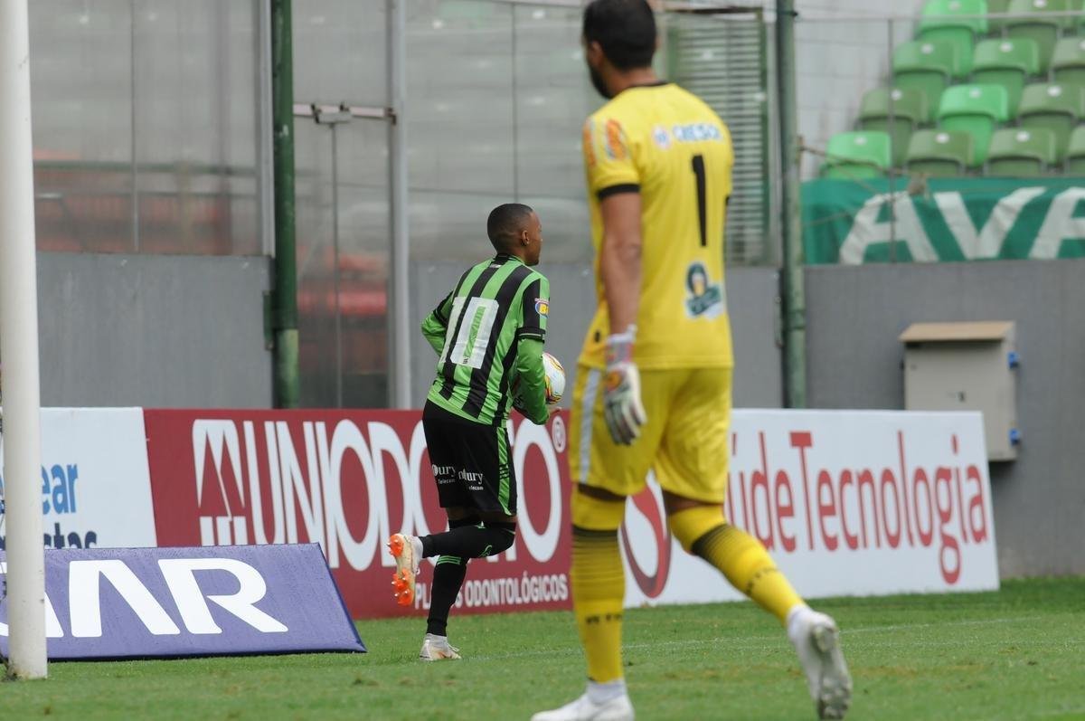 Fotos da vitria do Amrica sobre o Tombense, por 2 a 1, no Independncia, pela stima rodada do Campeonato Mineiro. Triunfo coloca Coelho na liderana do Estadual