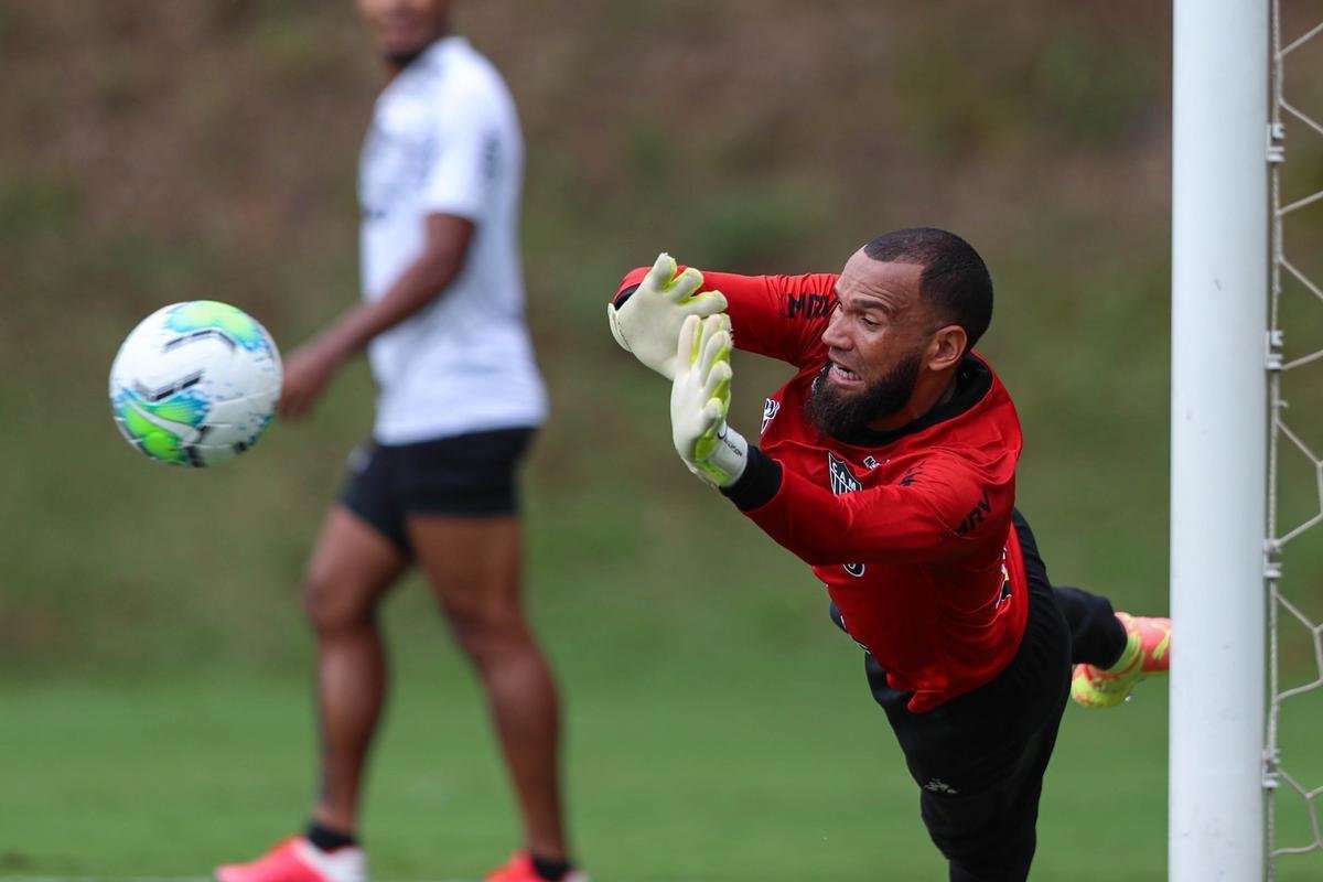 Fotos do último treino do Atlético antes do jogo contra o Bahia