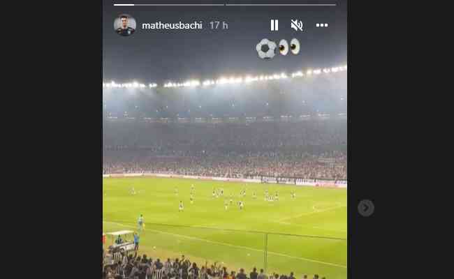 Filho de Tite e analista da Seleção Brasileira, Matheus Bachi comparece ao Mineirão para acompanhar Atlético x Palmeiras