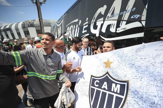 Na manh deste sbado (24/9), jogadores, comisso tcnica e diretoria do Atltico visitaram as obras da Arena MRV, futura casa do Galo.