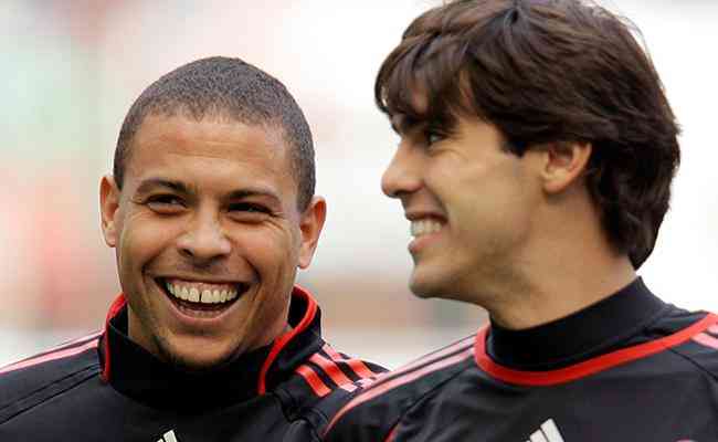 Ronaldo e Kak tambm foram companheiros no Milan, da Itlia, entre 2007 e 2008