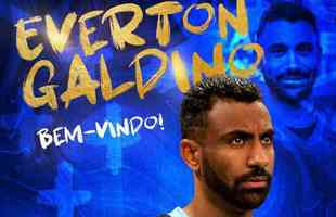 Grêmio anunciou o atacante Everton Galdino