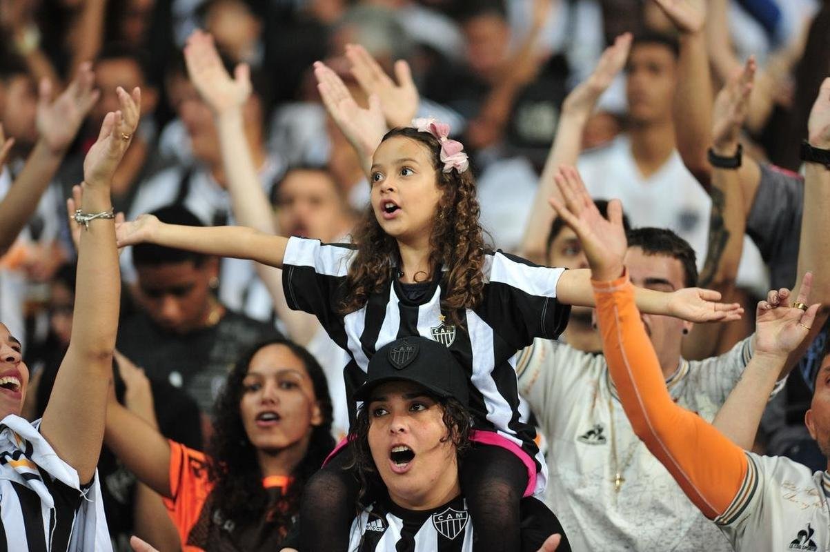 Torcida do Atltico no jogo contra o Emelec, no Mineiro, em Belo Horizonte, pelas oitavas de final da Copa Libertadores de 2022