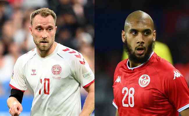 Dinamarca e Tunsia se enfrentaro no Grupo C da Copa do Mundo