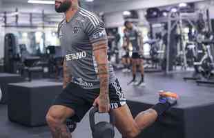 Treino do Atltico na Cidade do Galo, na manh desta tera-feira (11/10).