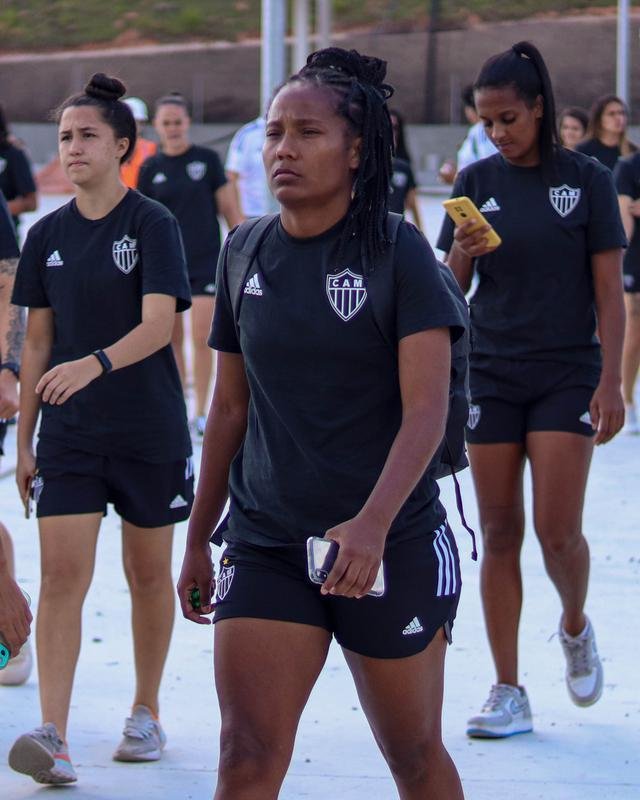 Jogadoras do Atltico visitam Arena MRV, que tem 92% das obras concludas 