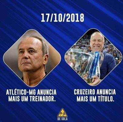 Memes: torcida do Cruzeiro provoca rivais aps conquista do hexa da Copa do Brasil