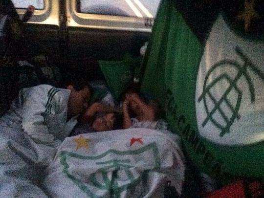 Igor Frana Garcia rodou 1.600km, de Cuiab a BH, com os trs filhos e um amigo para dar fora ao Amrica em deciso