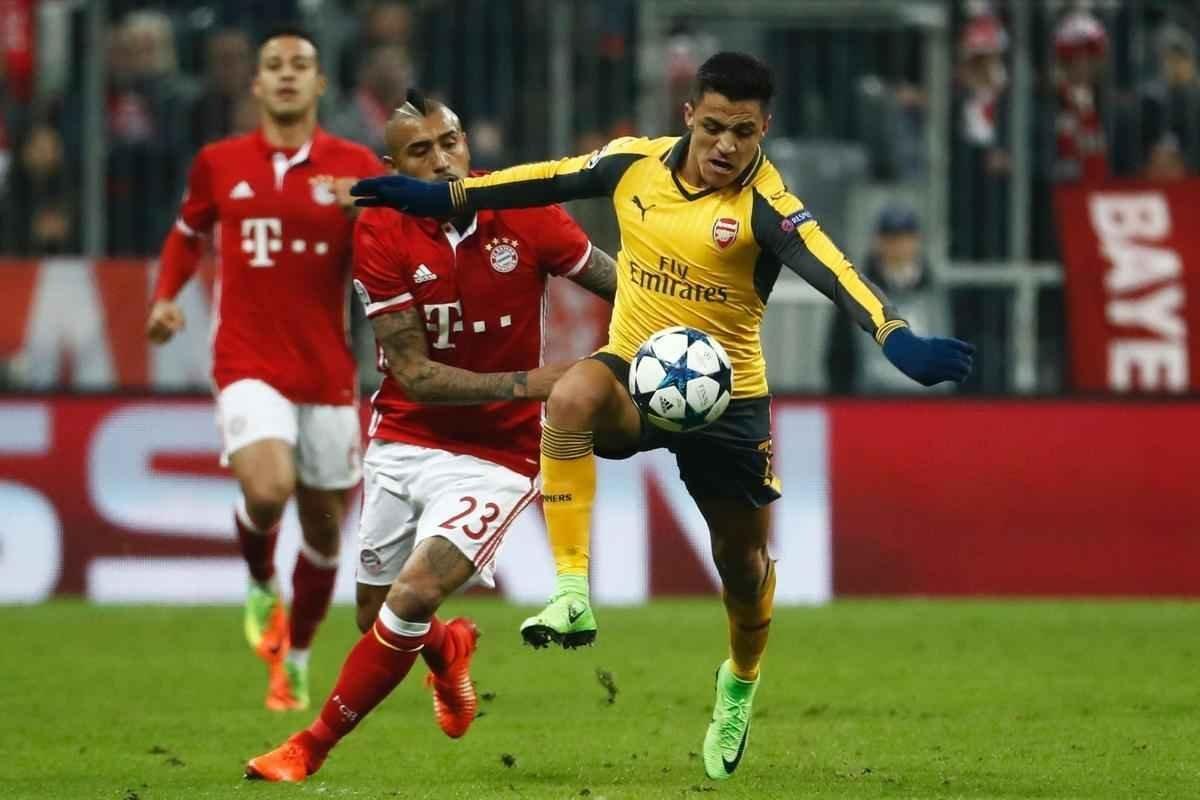 Thiago Alcntara (2), Robben, Lewandowski e Muller marcaram os gols alemes; Snchez descontou para o Arsenal