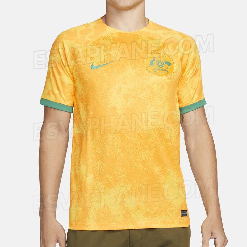 A provvel camisa I da Austrlia para Copa do Mundo foi desenvolvida pela Nike e divulgada de forma antecipada pelo portal Esvaphane